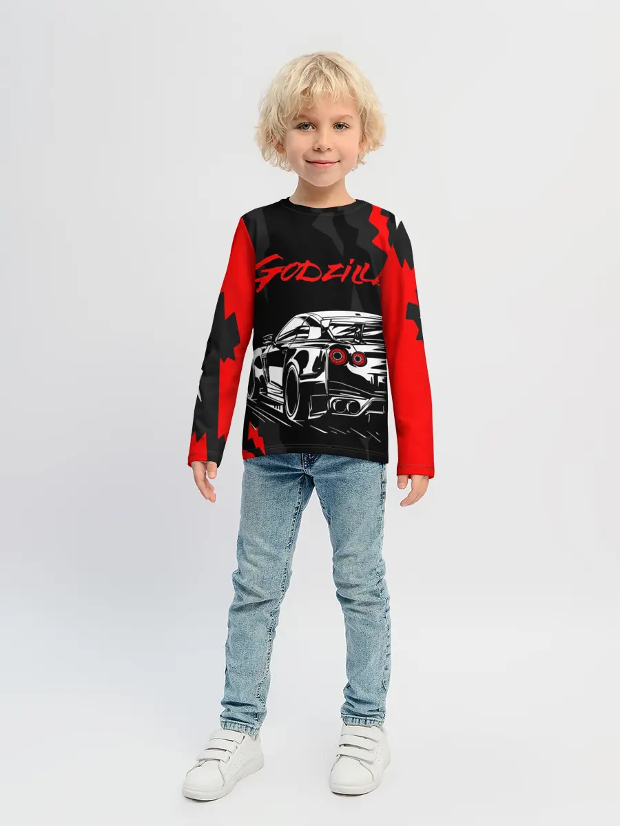 Детский лонгслив / NISSAN GT-R / GODZILLA