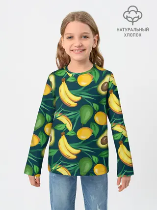 Детский лонгслив / Фрукты