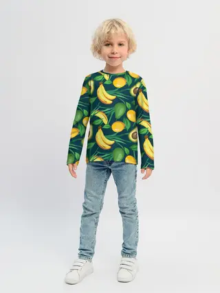 Детский лонгслив / Фрукты