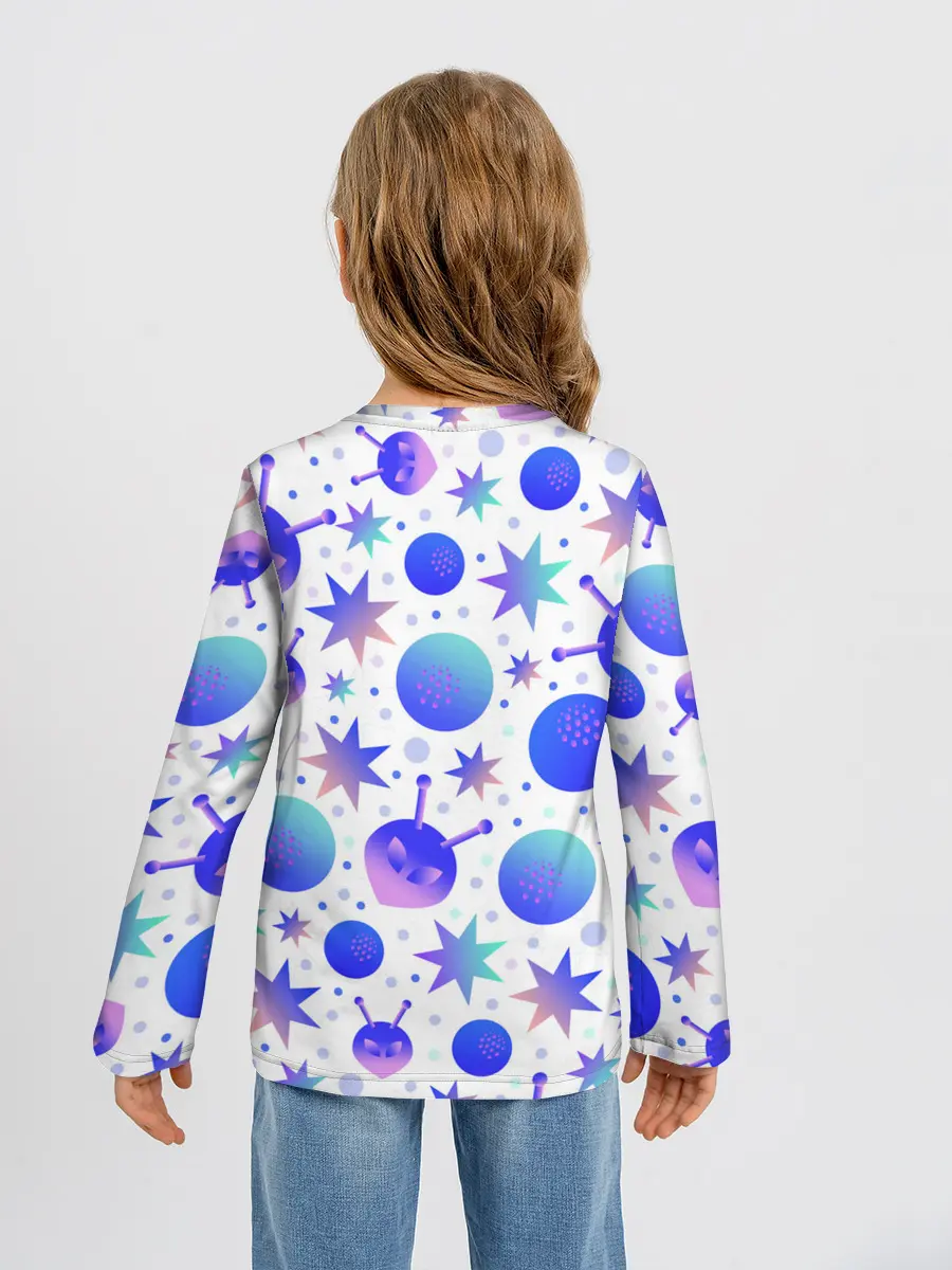 Детский лонгслив / Яркая галактика