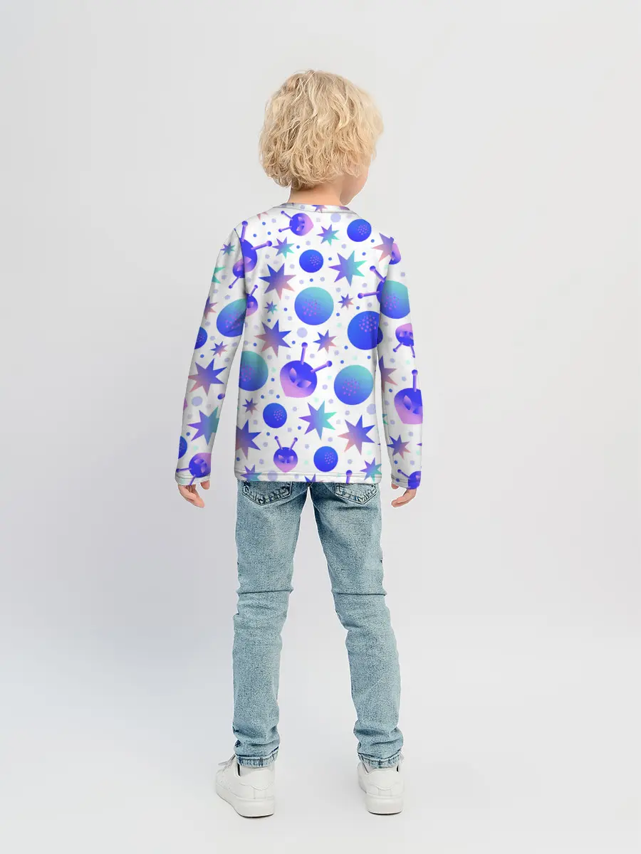 Детский лонгслив / Яркая галактика