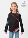 Детский лонгслив / luxury Black 3D СОТЫ