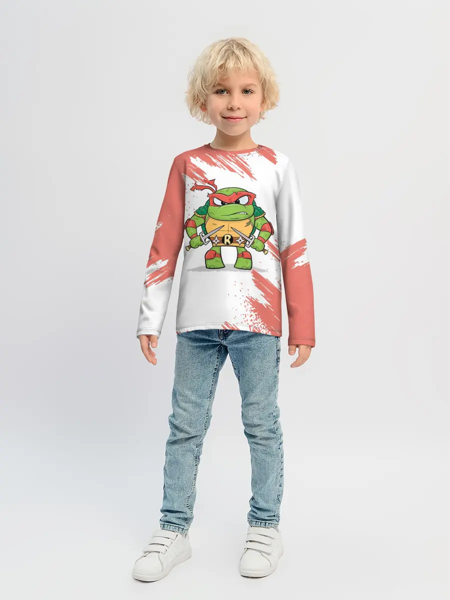 Детский лонгслив / ЧЕРЕПАШКИ НИНДЗЯ - РАФАЭЛЬ