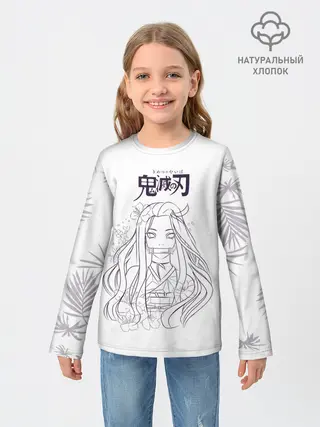 Детский лонгслив / Незуко Камадо Kimetsu no Yaiba