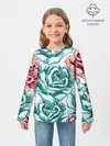 Детский лонгслив / Розы