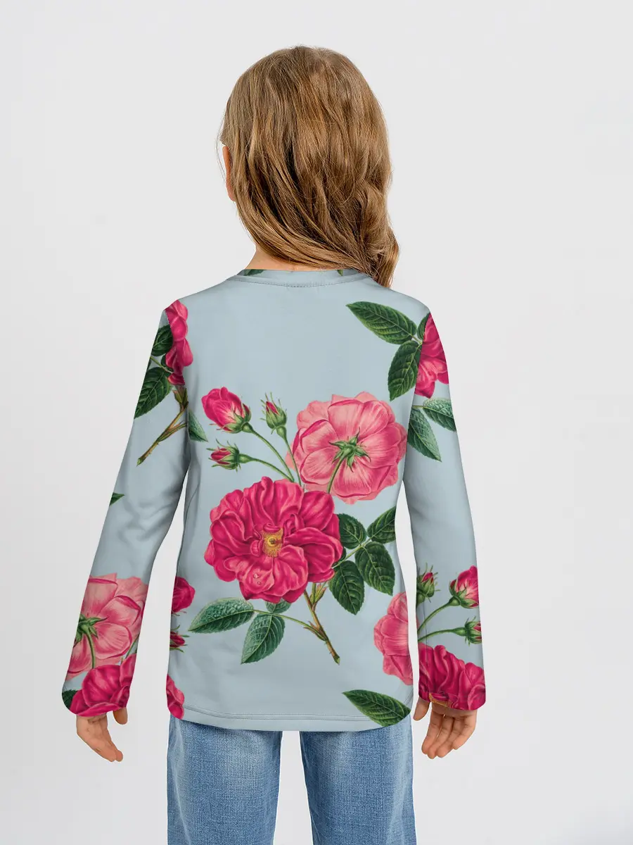 Детский лонгслив / Чайная роза