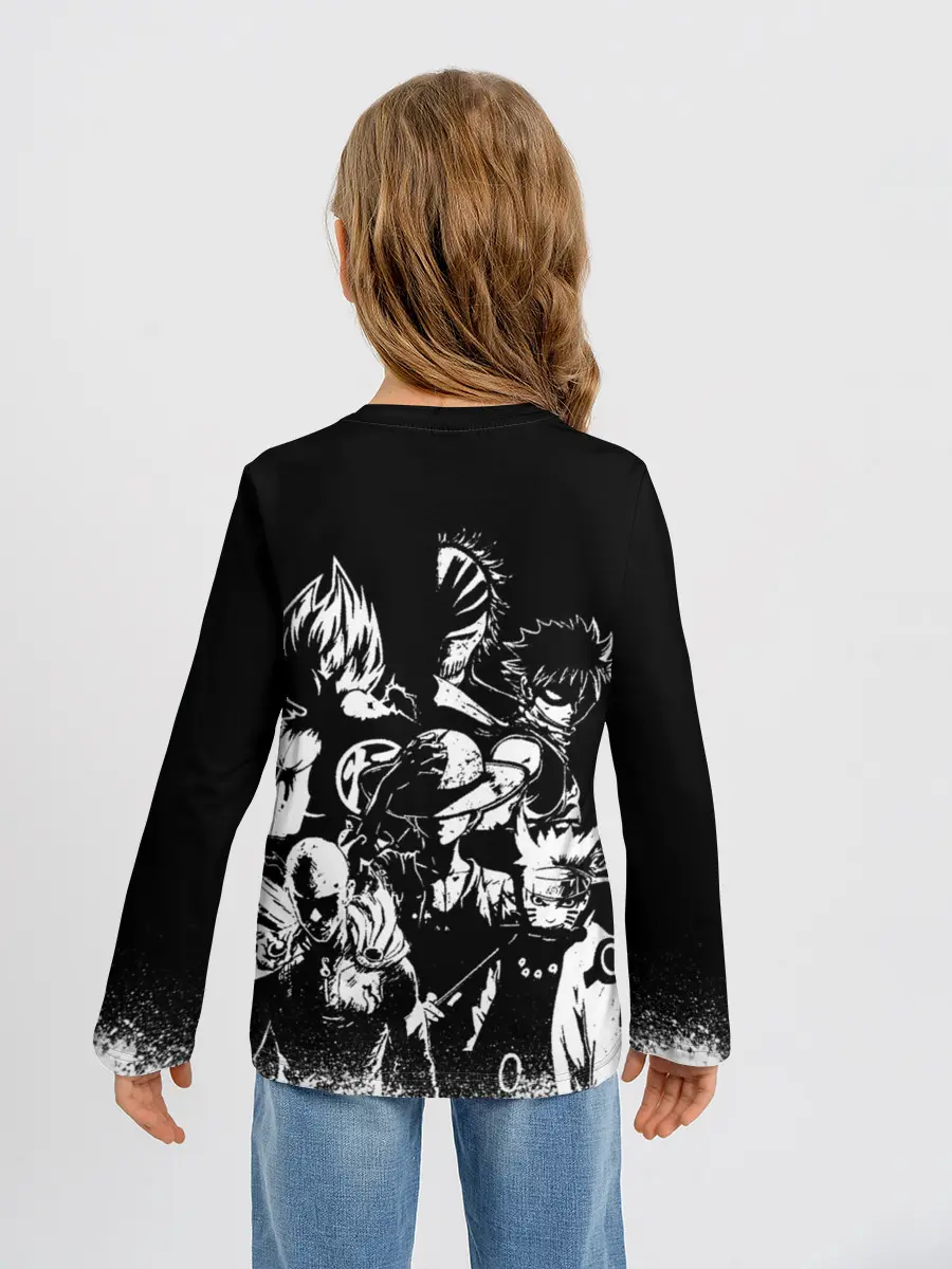 Детский лонгслив / ГЛАВНЫЕ ГЕРОИ АНИМЕ