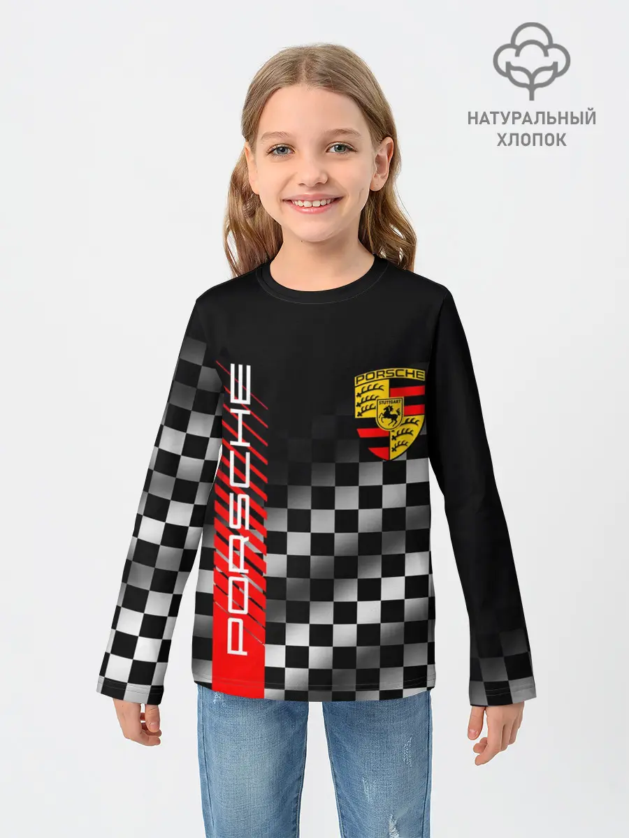 Детский лонгслив / PORSCHE / ПОРШЕ / ФИНИШ