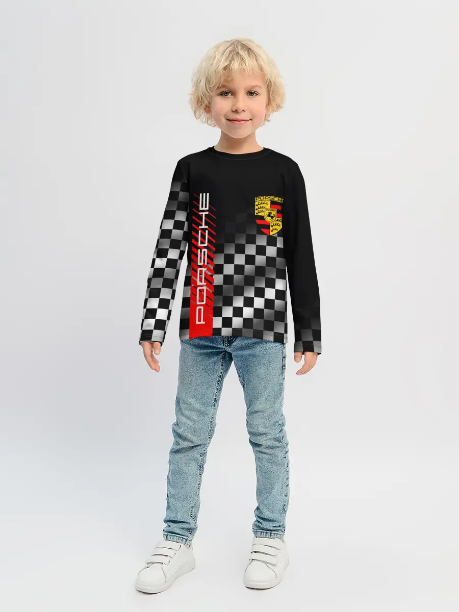 Детский лонгслив / PORSCHE / ПОРШЕ / ФИНИШ