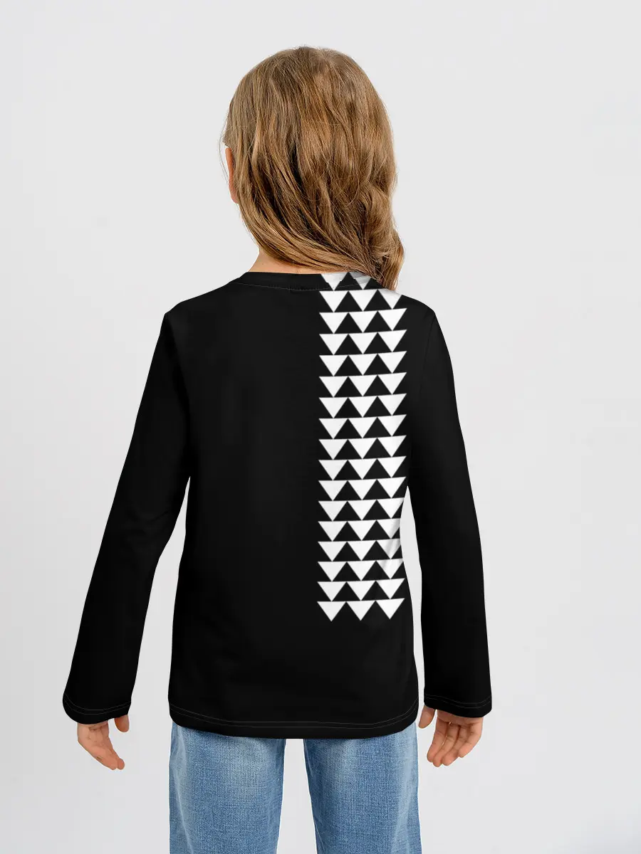 Детский лонгслив / Джейсон Момоа тату узор