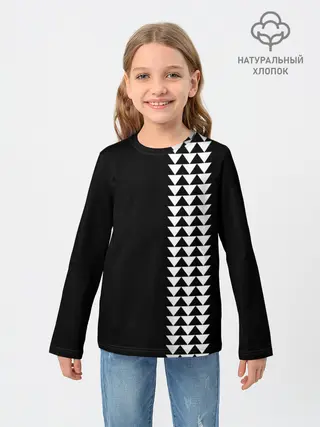 Детский лонгслив / Джейсон Момоа тату узор