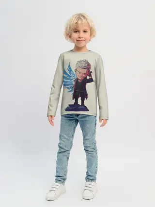 Детский лонгслив / Nero Big head