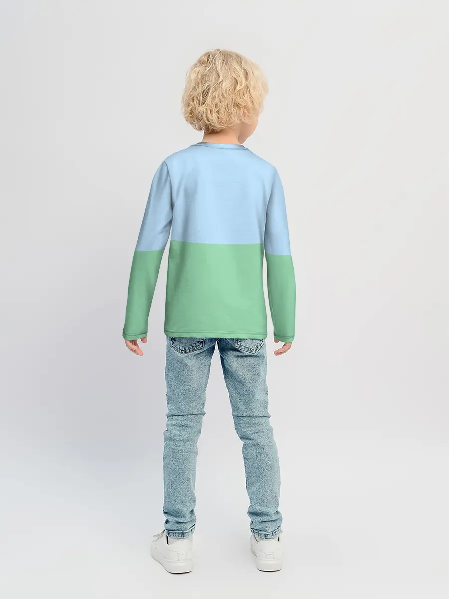 Детский лонгслив / Милый Корги