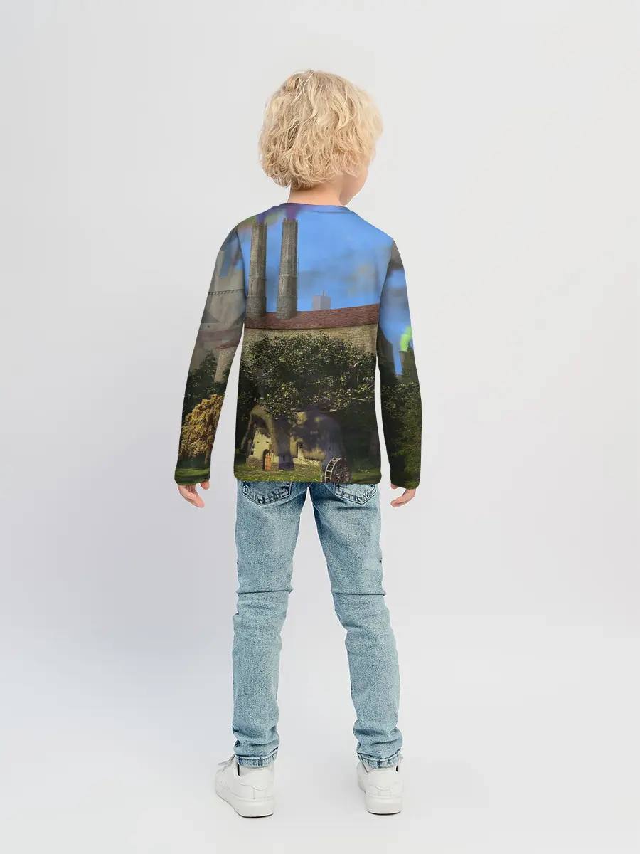 Детский лонгслив / Шрек, Кот и Осёл