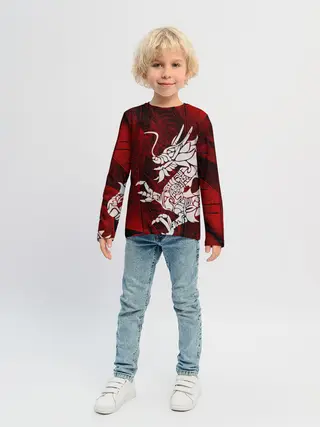 Детский лонгслив / Chinese Dragon