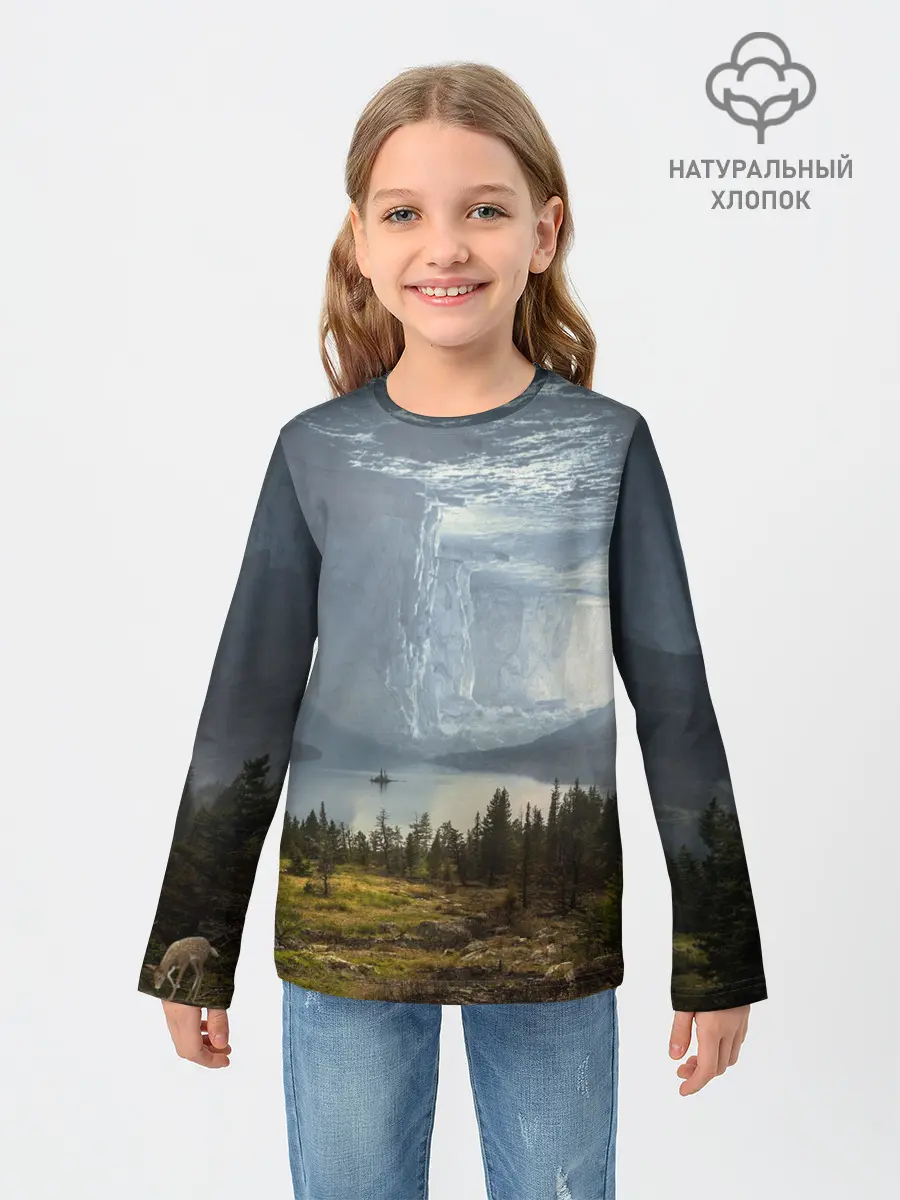 Детский лонгслив / Фантастический пейзаж