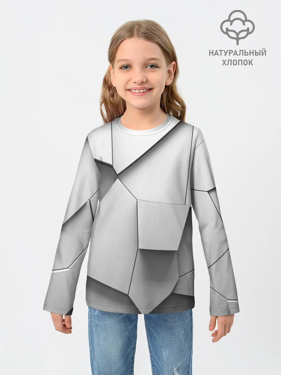 Детский лонгслив / Слом плитки