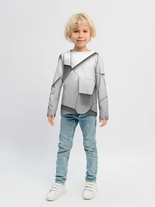 Детский лонгслив / Слом плитки