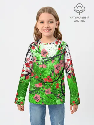 Детский лонгслив / Сакура | Sakura