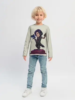 Детский лонгслив / V Big head