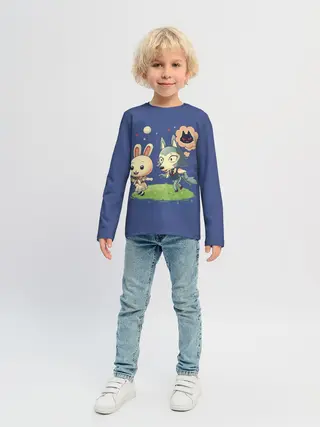 Детский лонгслив / Зайка и волчек | Beastars