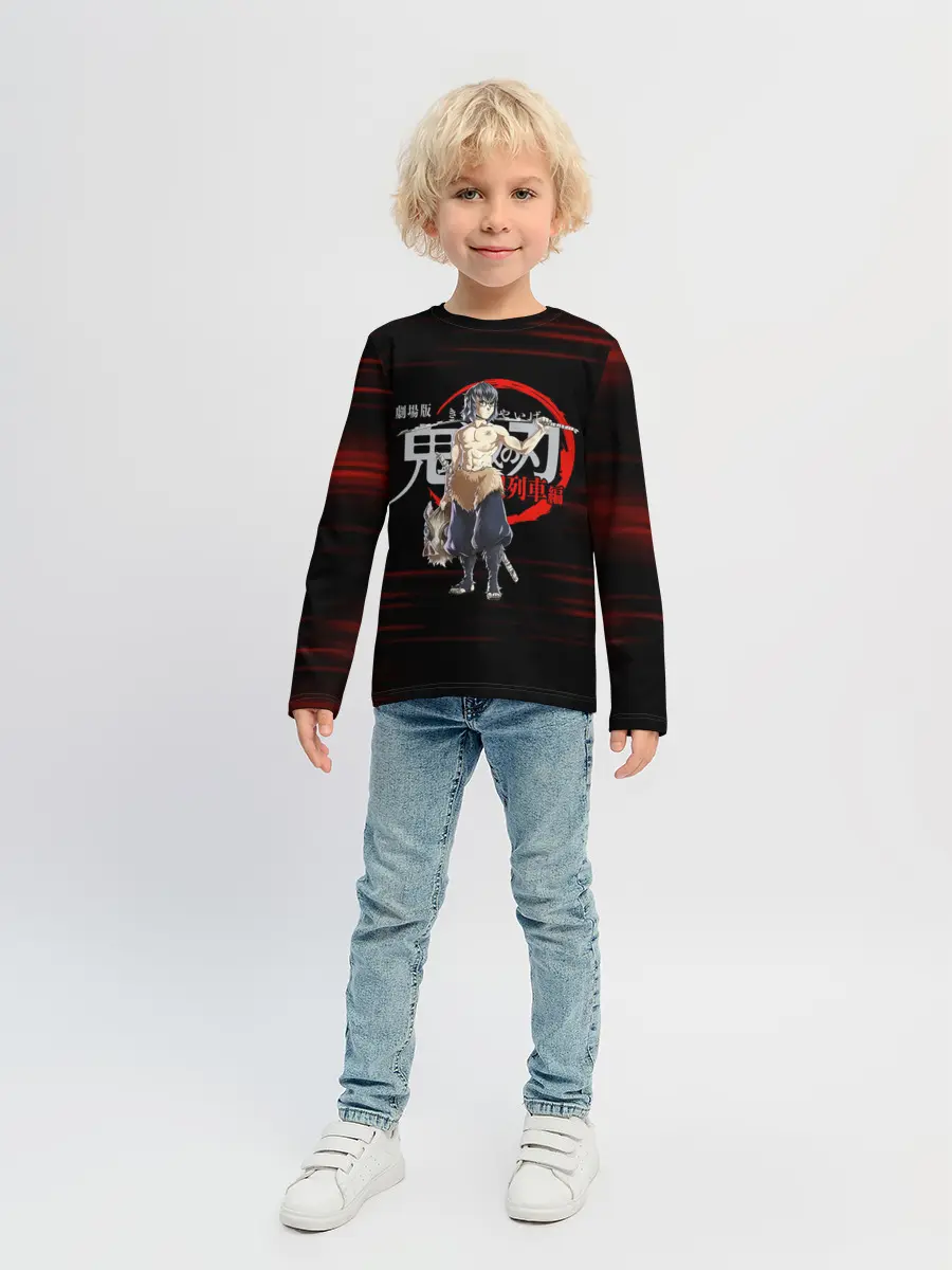 Детский лонгслив / Иноске Хашибира Kimetsu no Yaiba