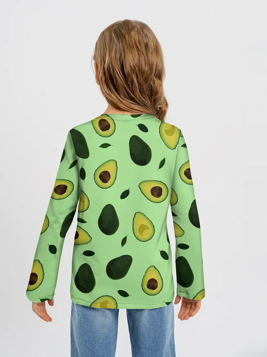 Детский лонгслив / Авокадо