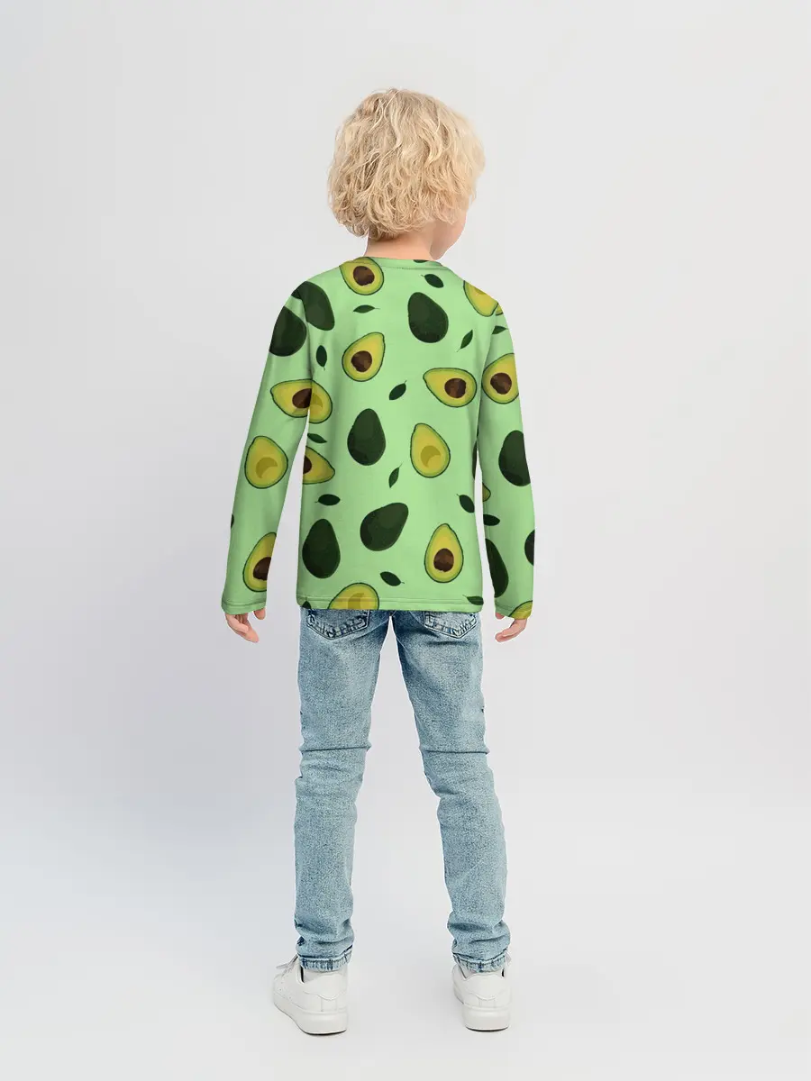 Детский лонгслив / Авокадо