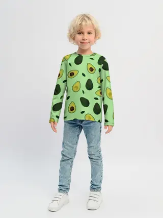 Детский лонгслив / Авокадо