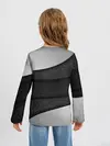 Детский лонгслив / 3D luxury style silver black