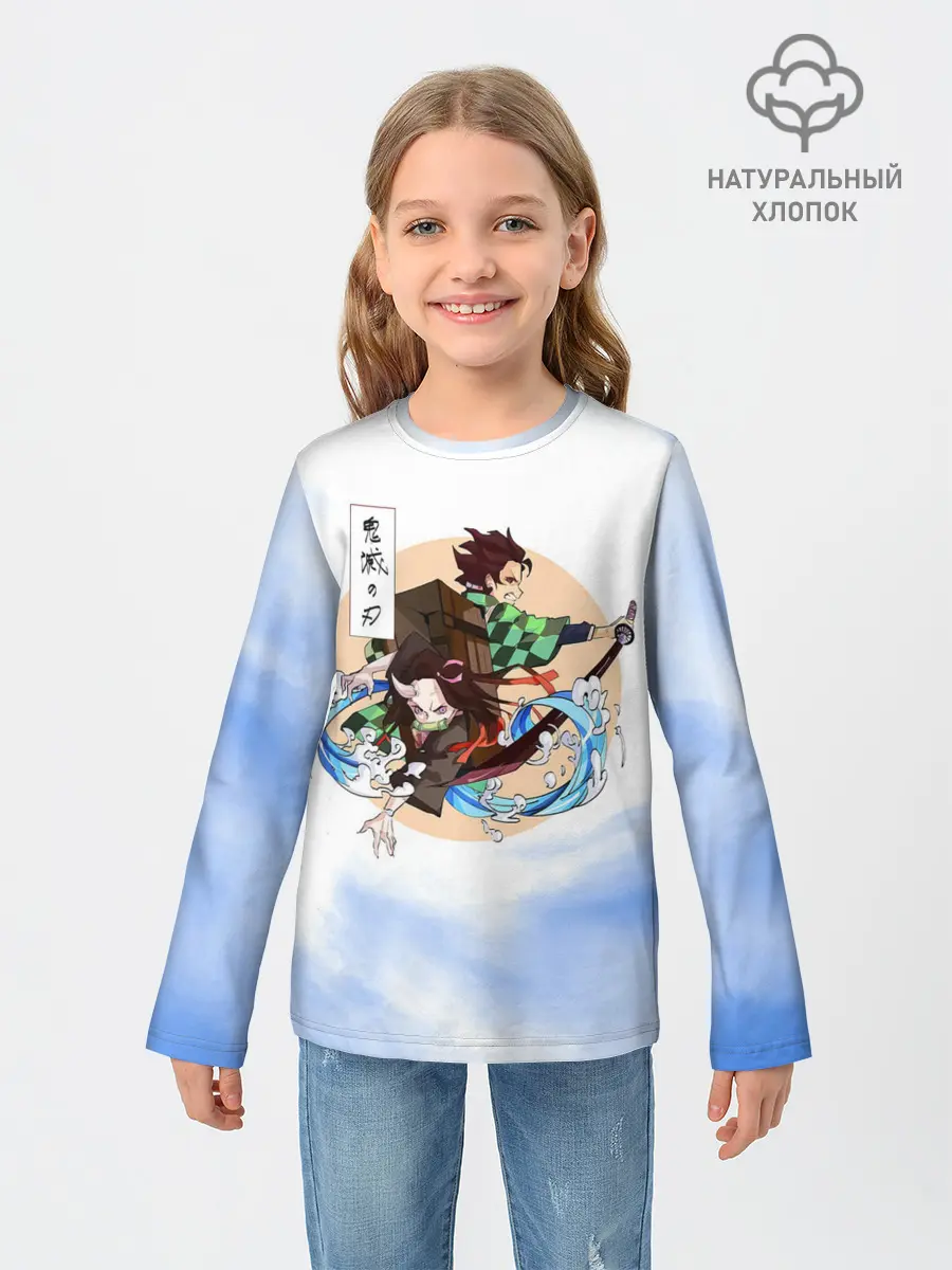 Детский лонгслив / Танджиро и Незуко Камадо
