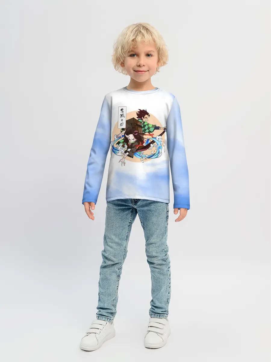 Детский лонгслив / Танджиро и Незуко Камадо