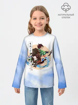 Детский лонгслив / Танджиро и Незуко Камадо