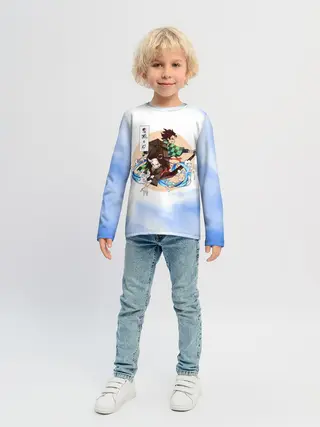 Детский лонгслив / Танджиро и Незуко Камадо