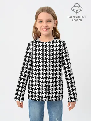 Детский лонгслив / Гусиная лапка