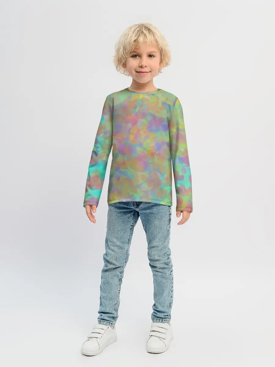 Детский лонгслив / Цветные лепестки