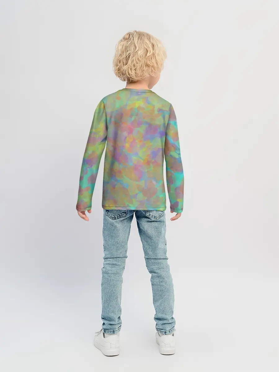 Детский лонгслив / Цветные лепестки
