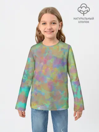 Детский лонгслив / Цветные лепестки