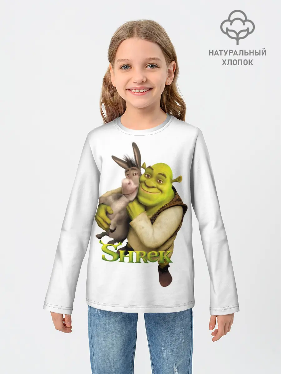Детский лонгслив / Шрек и Осел Мультфильм