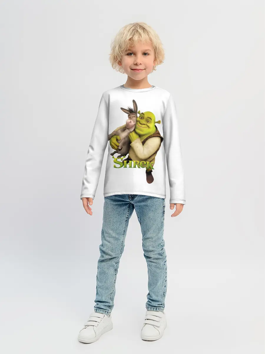 Детский лонгслив / Шрек и Осел Мультфильм