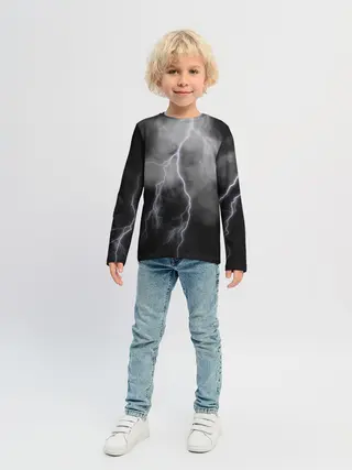 Детский лонгслив / гроза