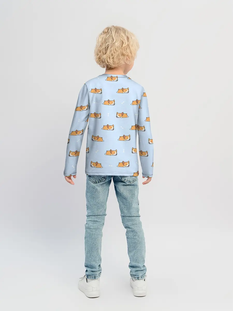 Детский лонгслив / Корги