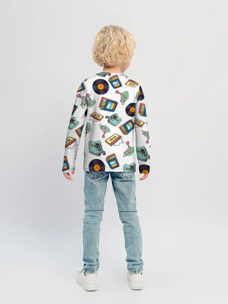 Детский лонгслив / Стиль 80х