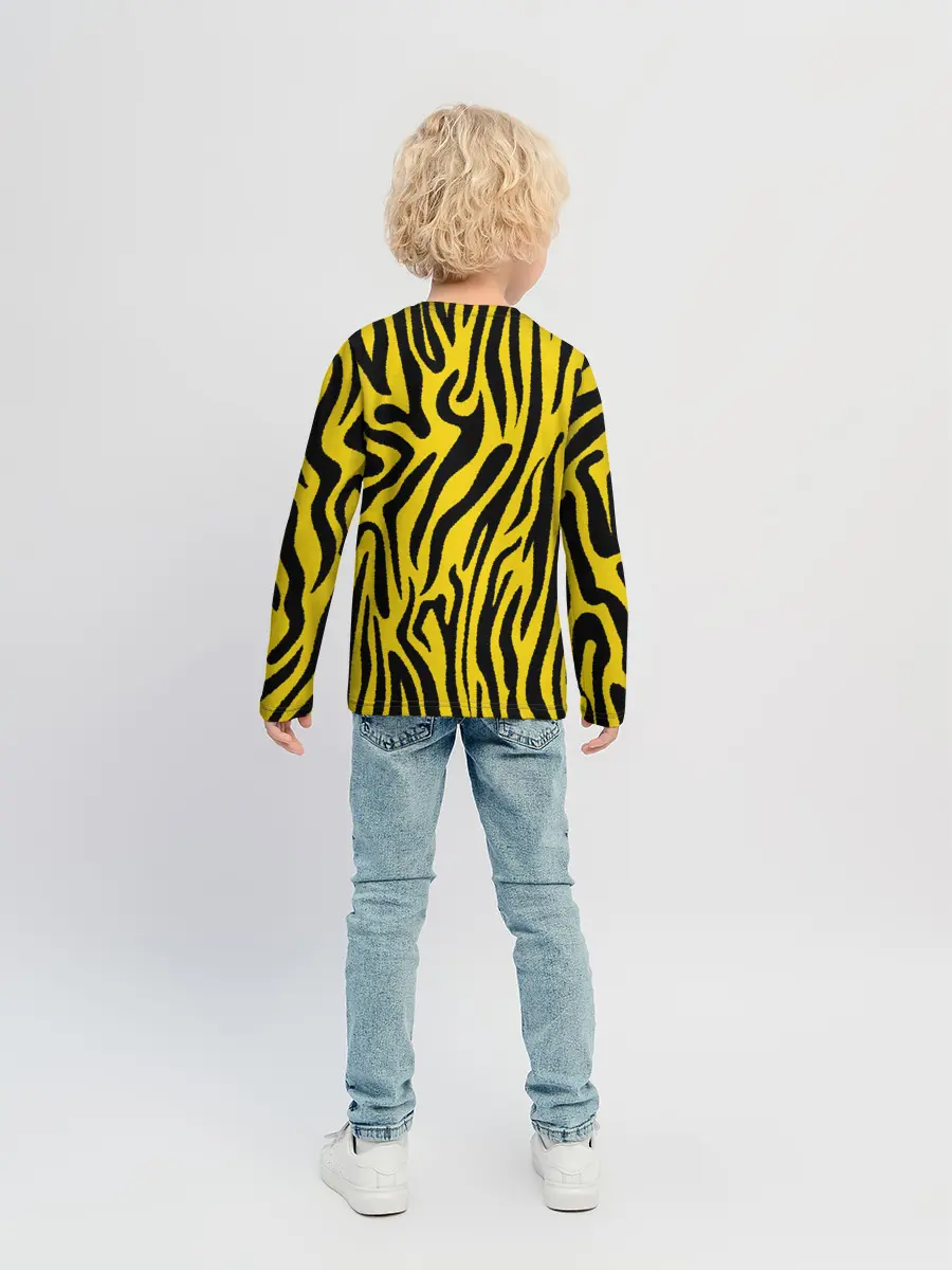 Детский лонгслив / Тигровые полоски