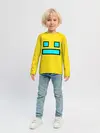 Детский лонгслив / Geometry Dash Smile