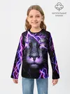 Детский лонгслив / НЕОНОВЫЙ ЛЕВ / NEON LION