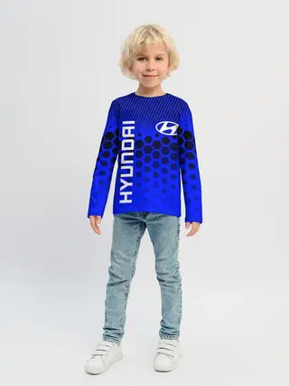 Детский лонгслив / HYUNDAI / ХЕНДАЙ / BLUE STYLE