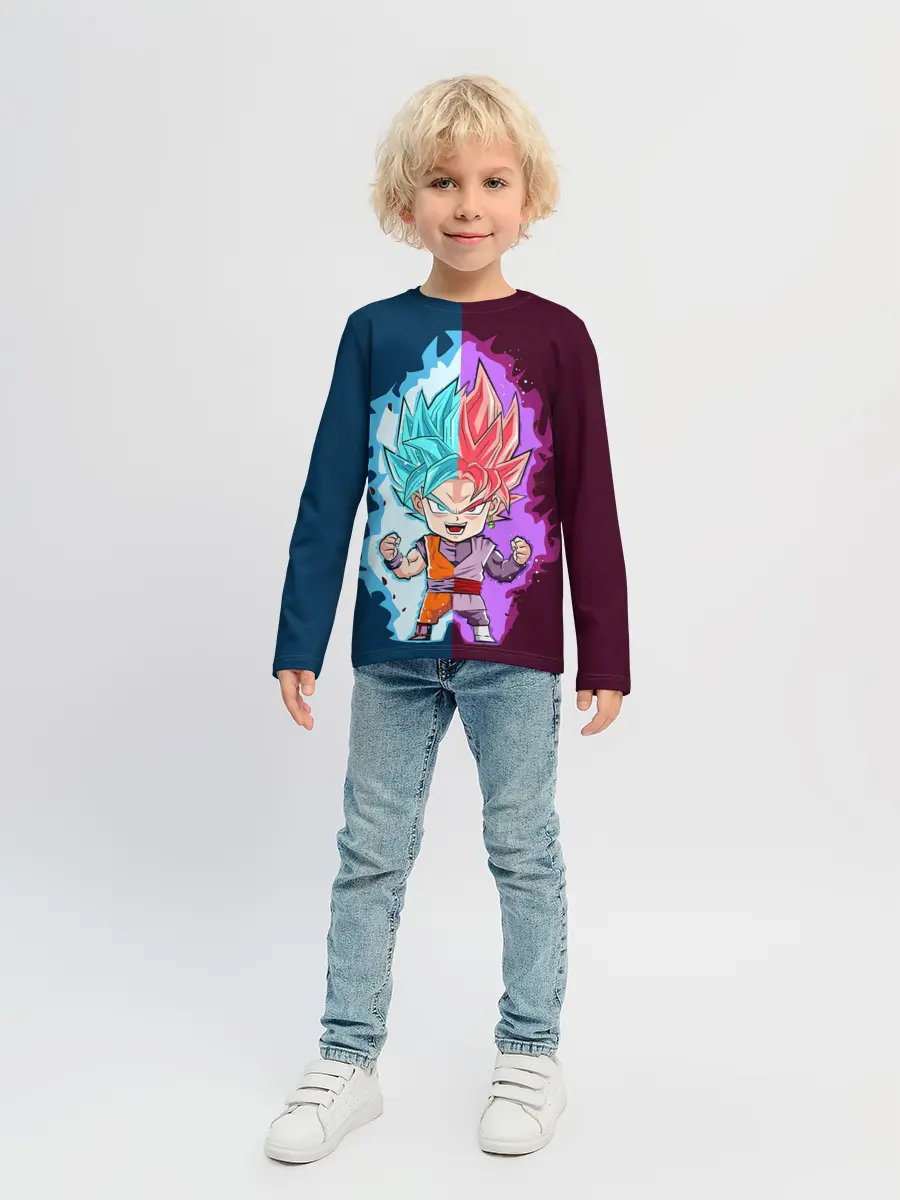 Детский лонгслив / Vegeta power