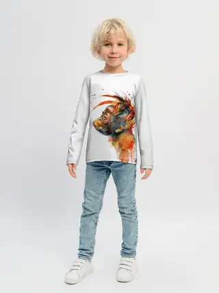 Детский лонгслив / Орангутанг