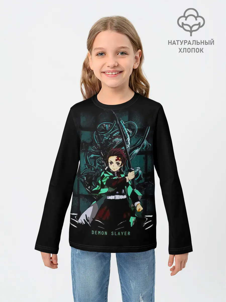 Детский лонгслив / Demon Slayer: Kimetsu no Yaiba